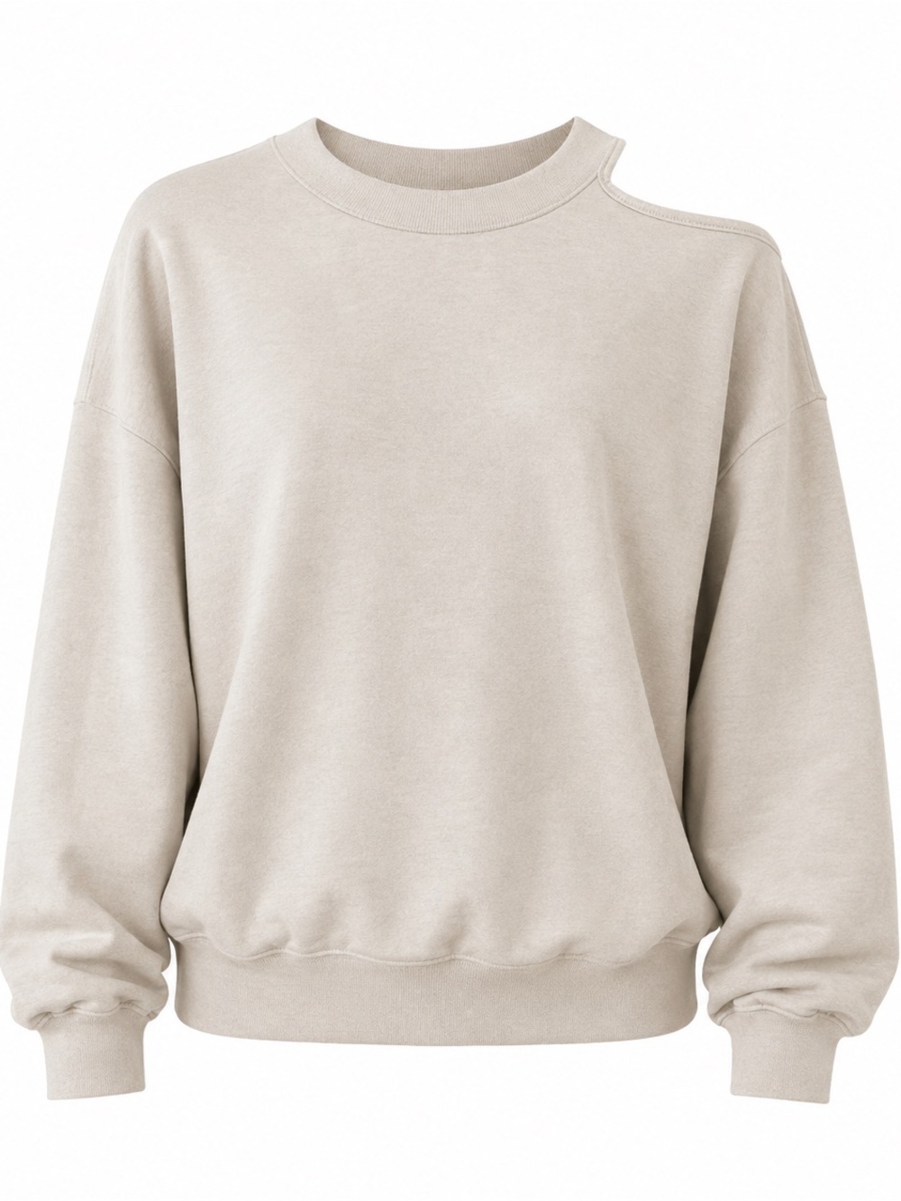 OAK + FORT Neutral Cut-Out Sweatshirt / Sweater